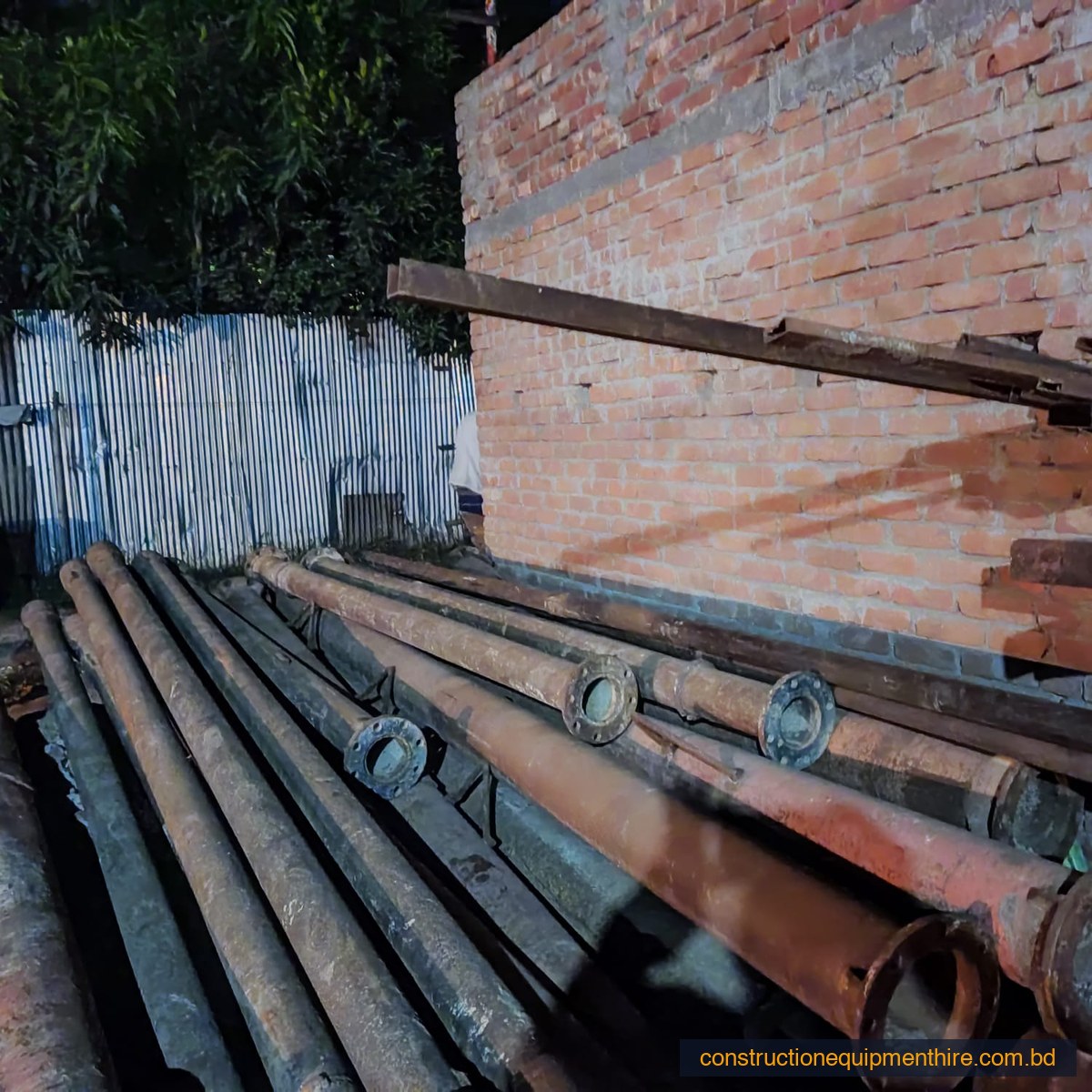 Drilling rods — stacked