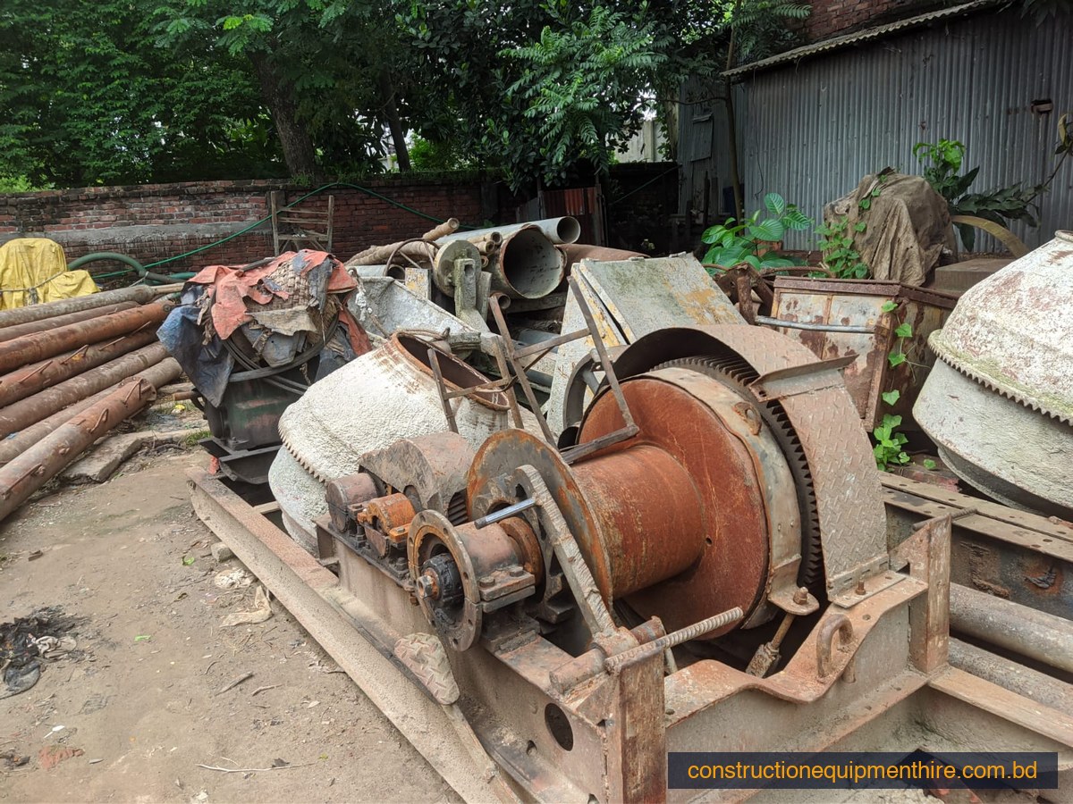 Winch, mixers & site machinery